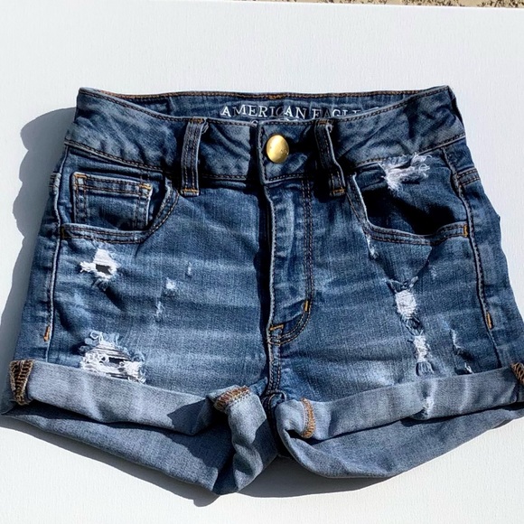 AE High Rise Short Shortie size 2 - Picture 2 of 11